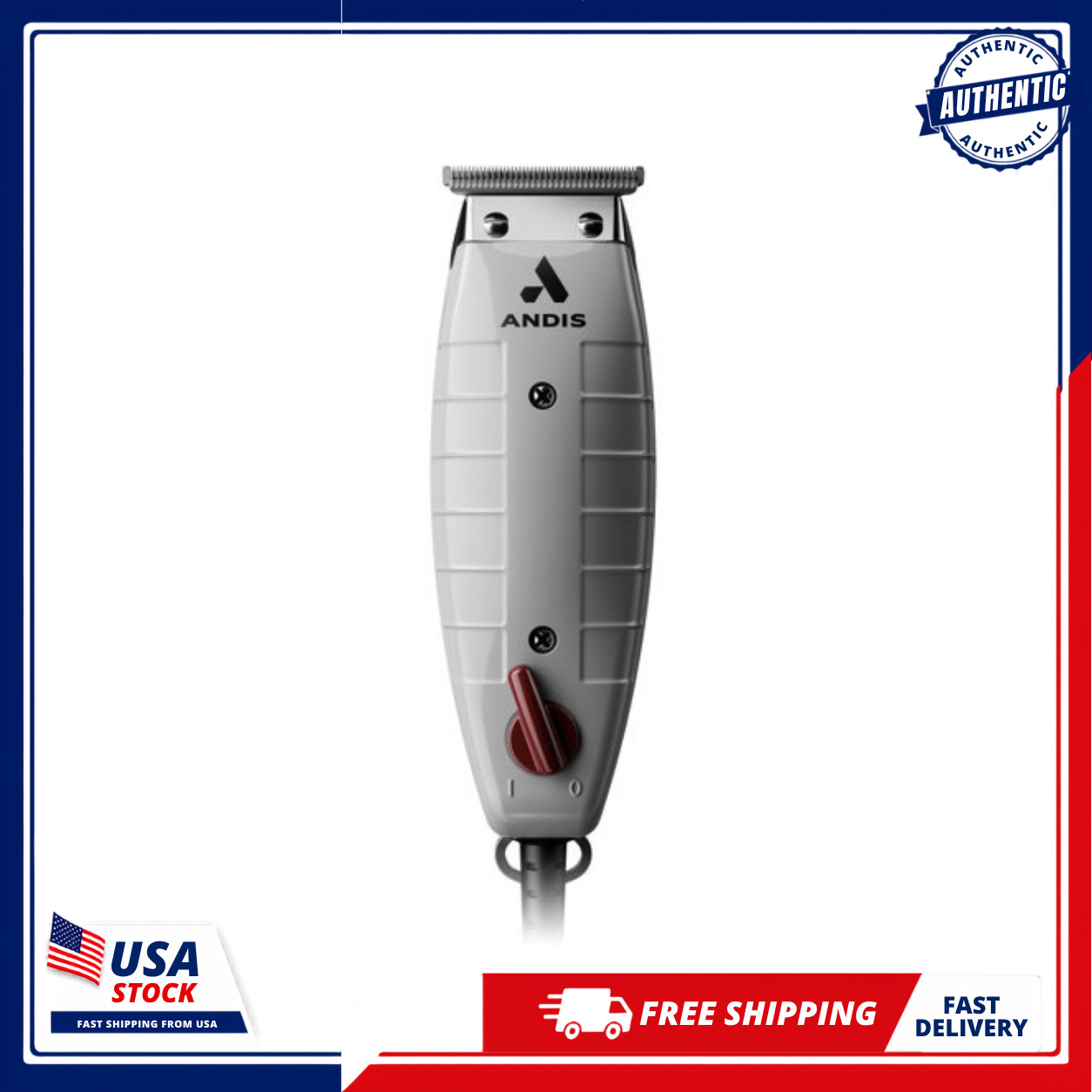 Andis Professional T-Outliner Beard Hair Trimmer Carbon Steel T-Blade Corded