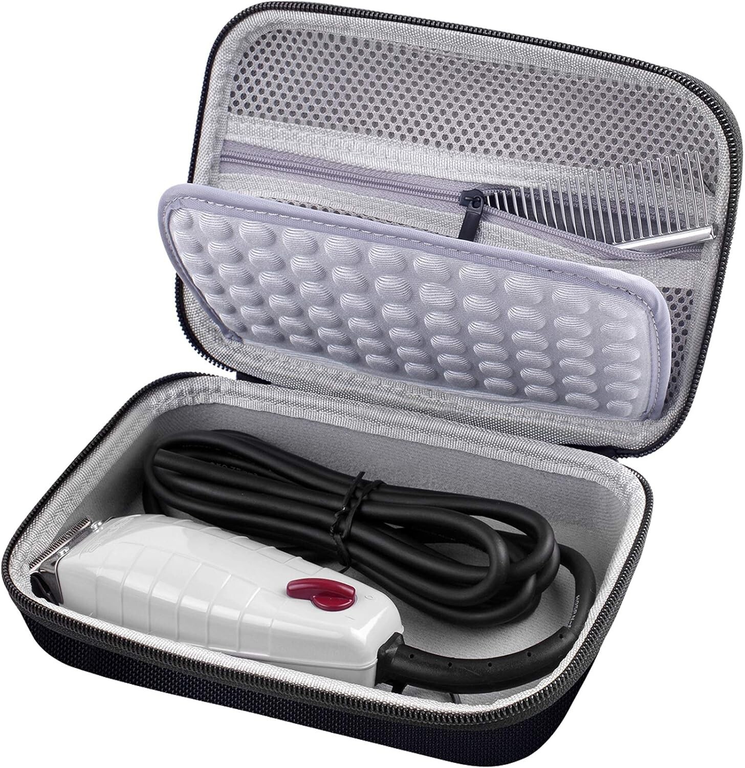 Andis T-Outliner Trimmer Case with Mesh Pocket – Bag Only (Black/Grey)