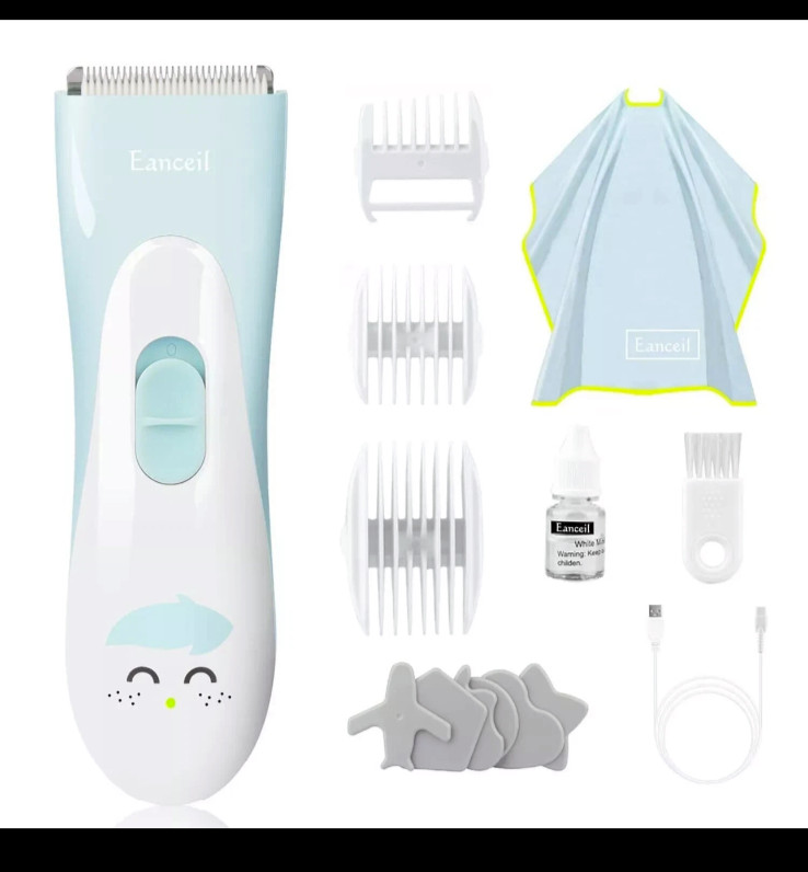 Meetcare Baby Hair Clippers Ceramic Blade Electric Kids Hair Trimmer 2.0 IPX7