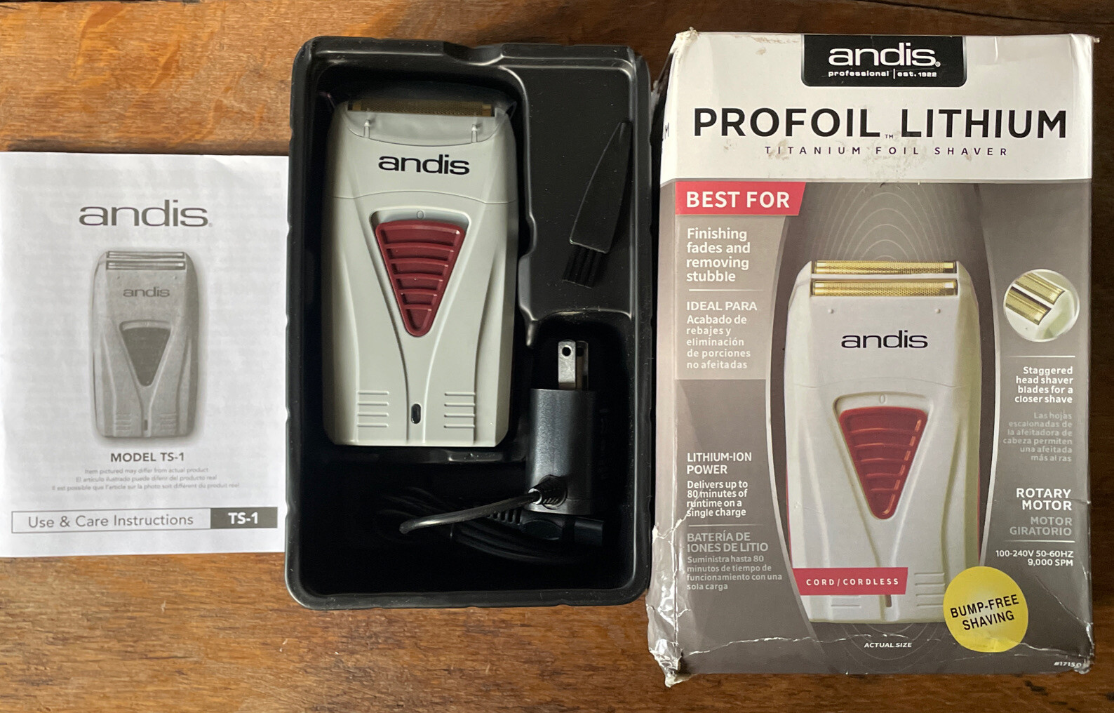 ANDIS 17220 Profoil Lithium Titanium Foil Shaver Cordless Copper-Rose Gold | NEW