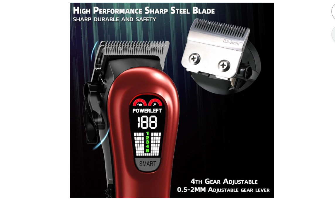 TCMKY Hair Clippers for Men Barber Clippers Rechargeable Hair Trimmer Kit | Prof