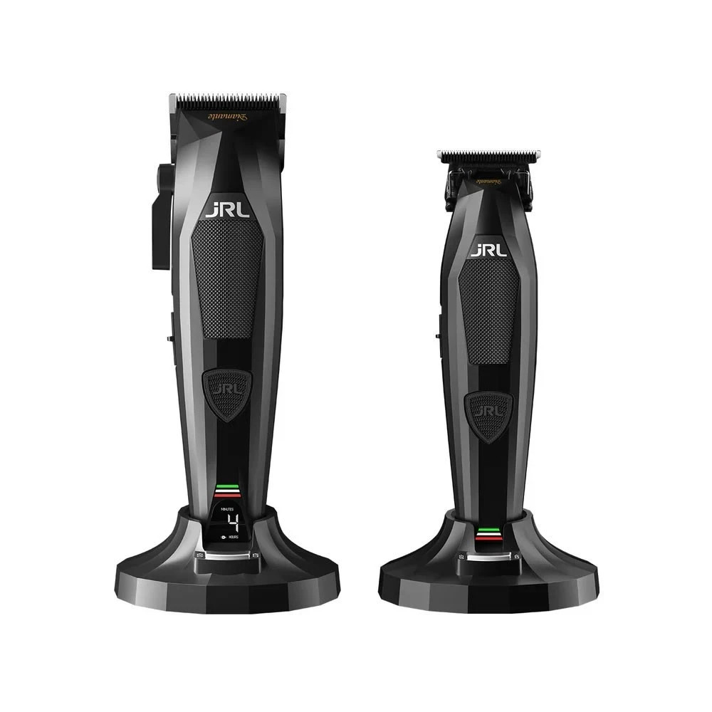 JRL Diamante Collection Professional Clipper + Trimmer Combo Set Black NEW