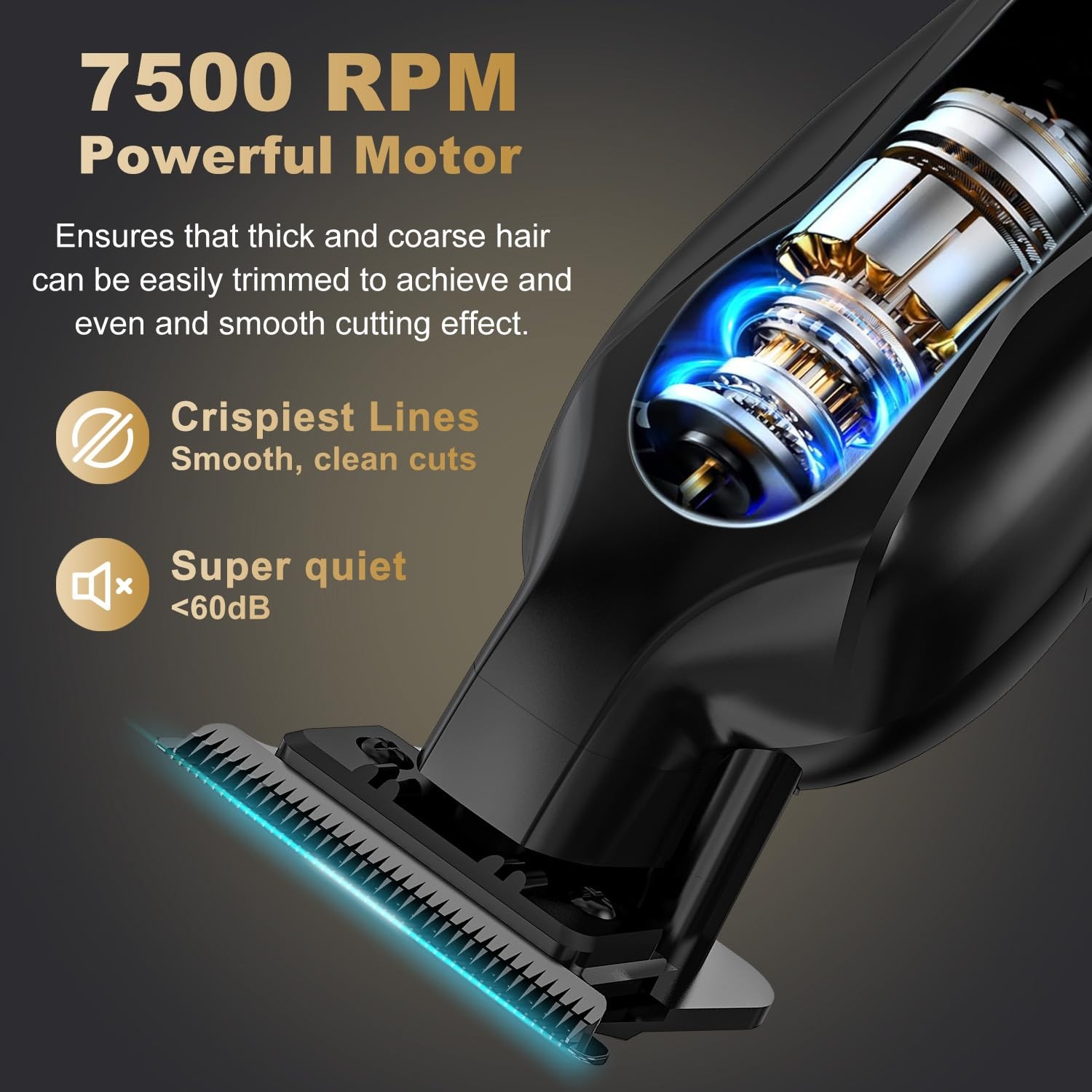 Hair Trimmer for Men, Professional Barber Liner & Beard Trimmer with Zero-Gap…