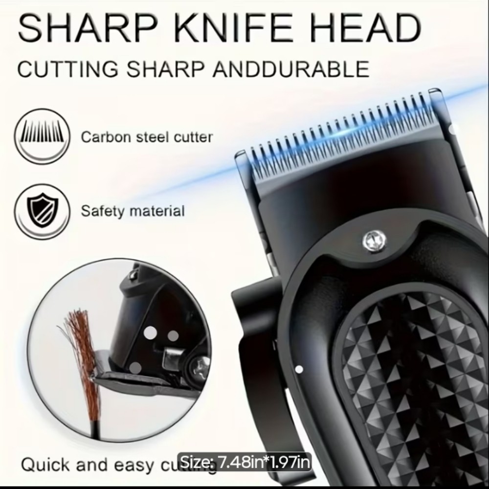 New Clippers with 5 Watt Motor USB Charge New Technology 6 head Attachments