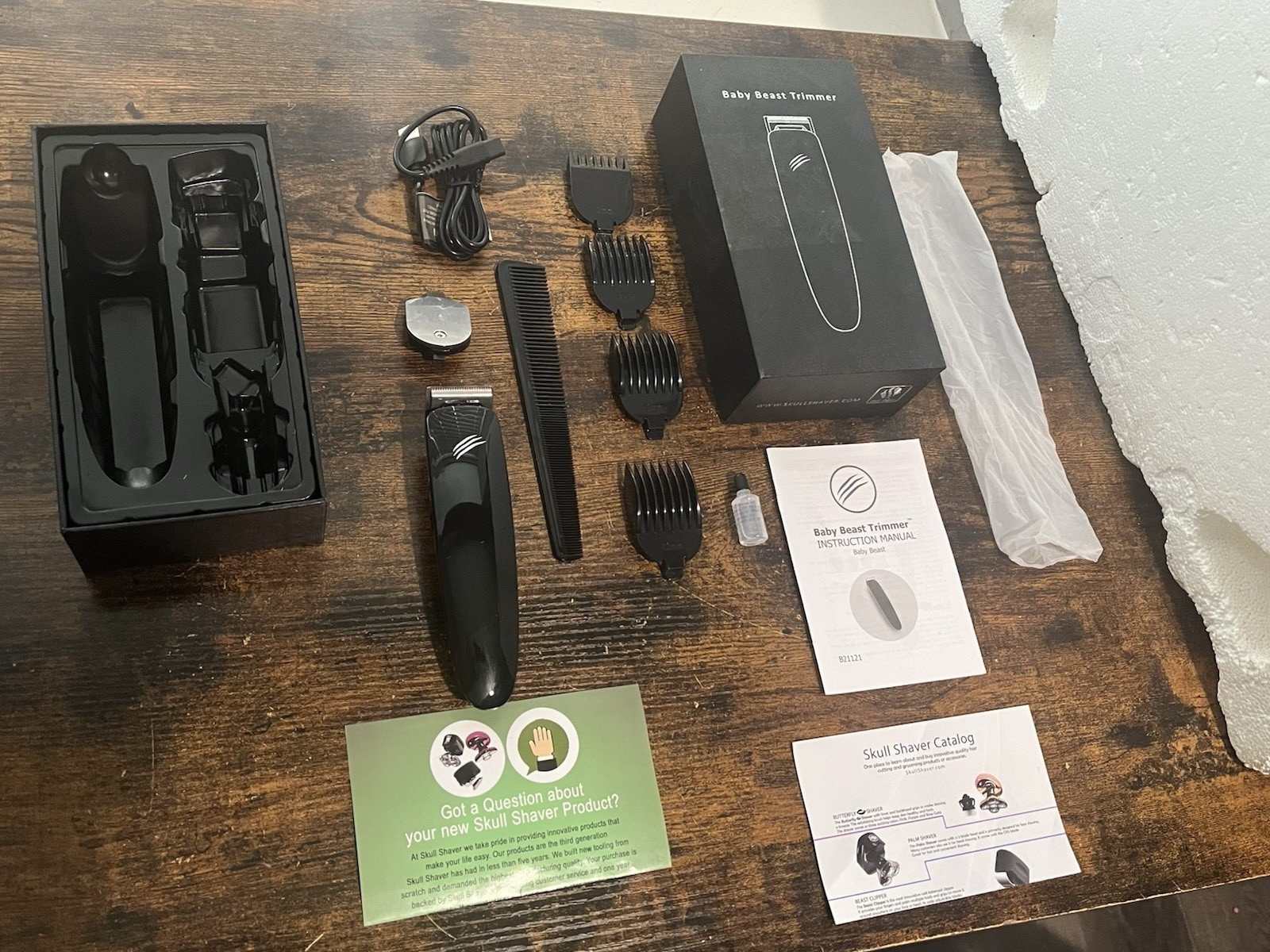 Skull Shaver Baby Beast Trimmer: Cordless Hair and Beard Trimmer NEVER USED