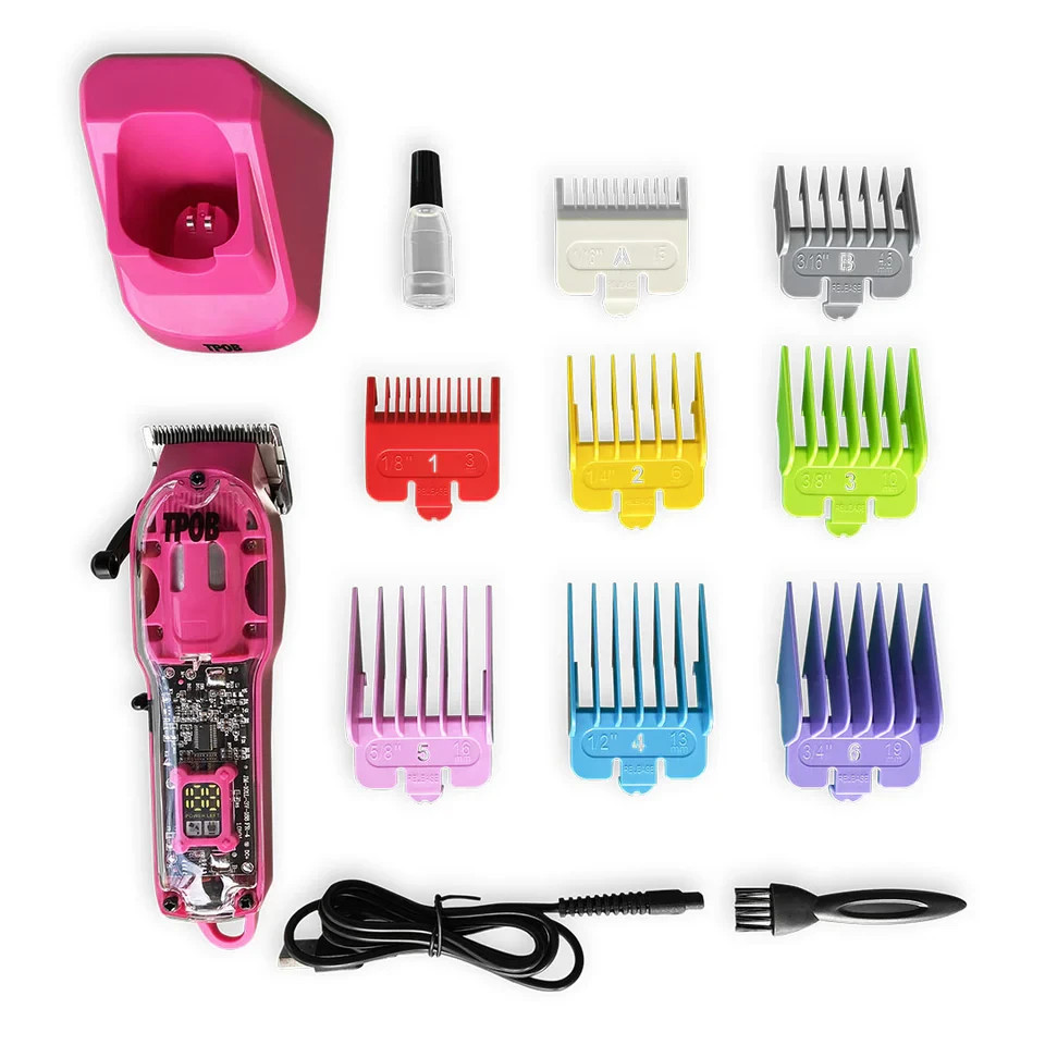 TPOB Slime 2 Pink Candy Edition Barber Hair Clippers 440C Titanium Taper £69.99