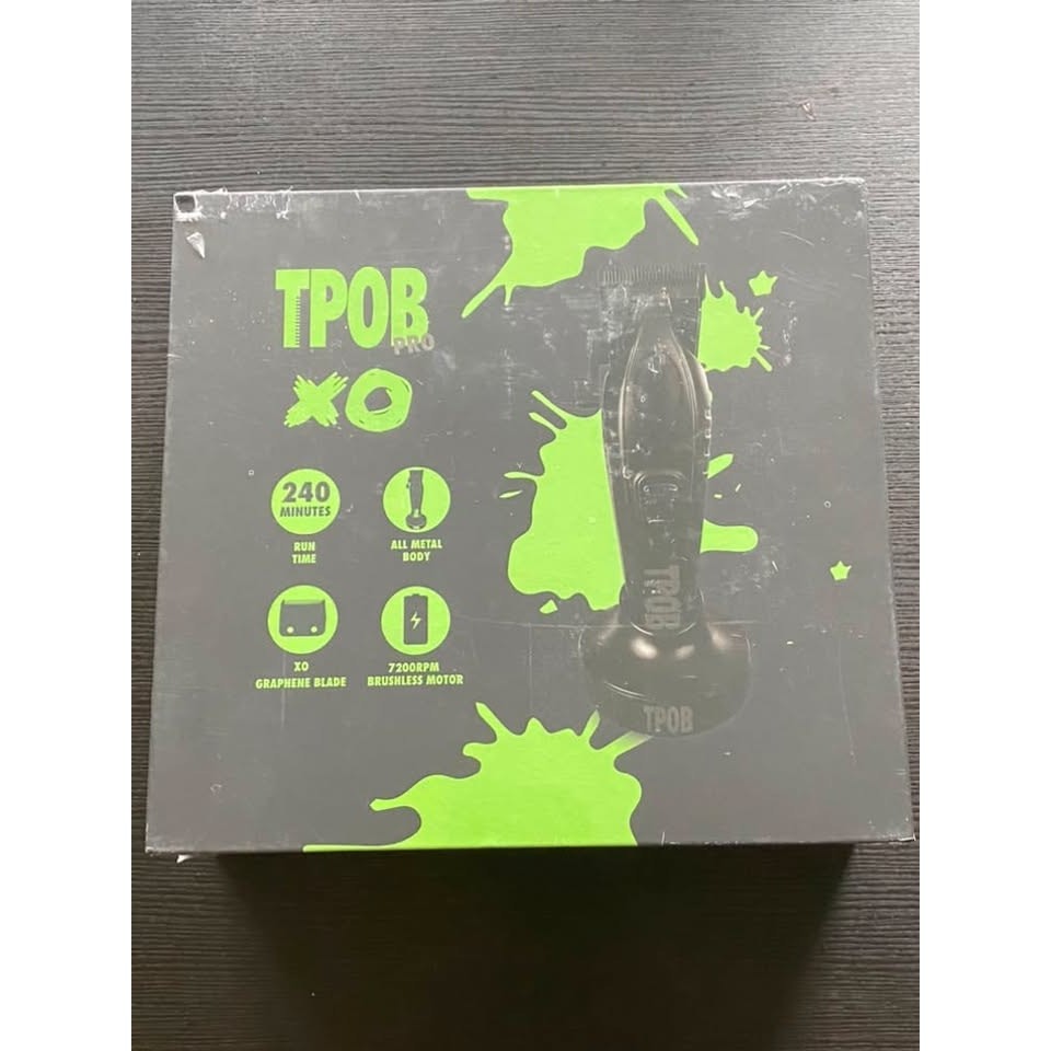 TPOB Pro XO Brushless 7200rpm Professional Hair Clipper in Black (Sealed)
