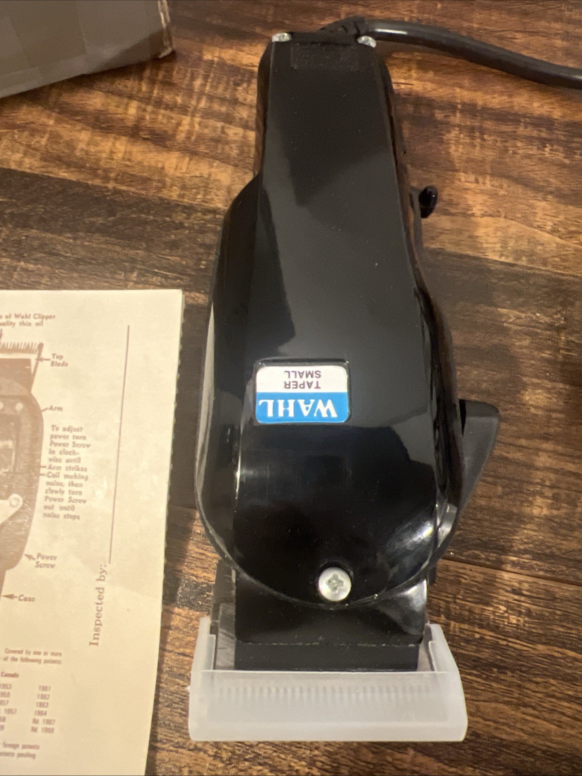 Wahl Designer Hair Clipper in black Small Taper 8200 Works