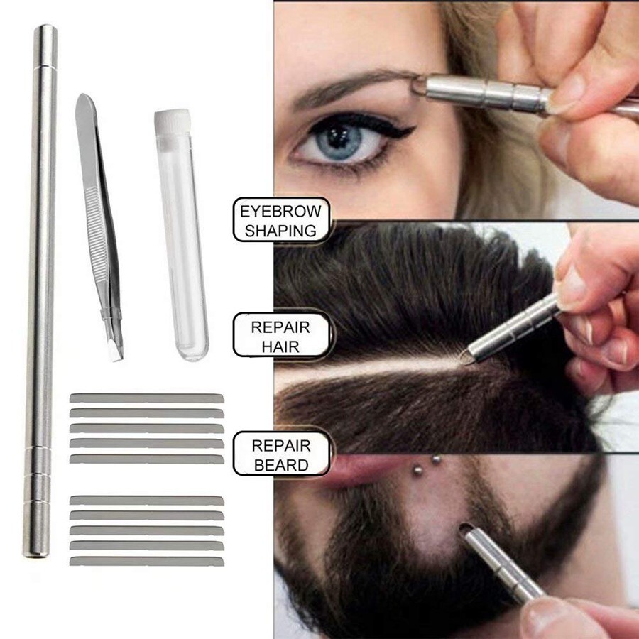 1 Set Hair Engraving Pen Razor Shaver Beard Design Tattoo Eyebrows Barber B415