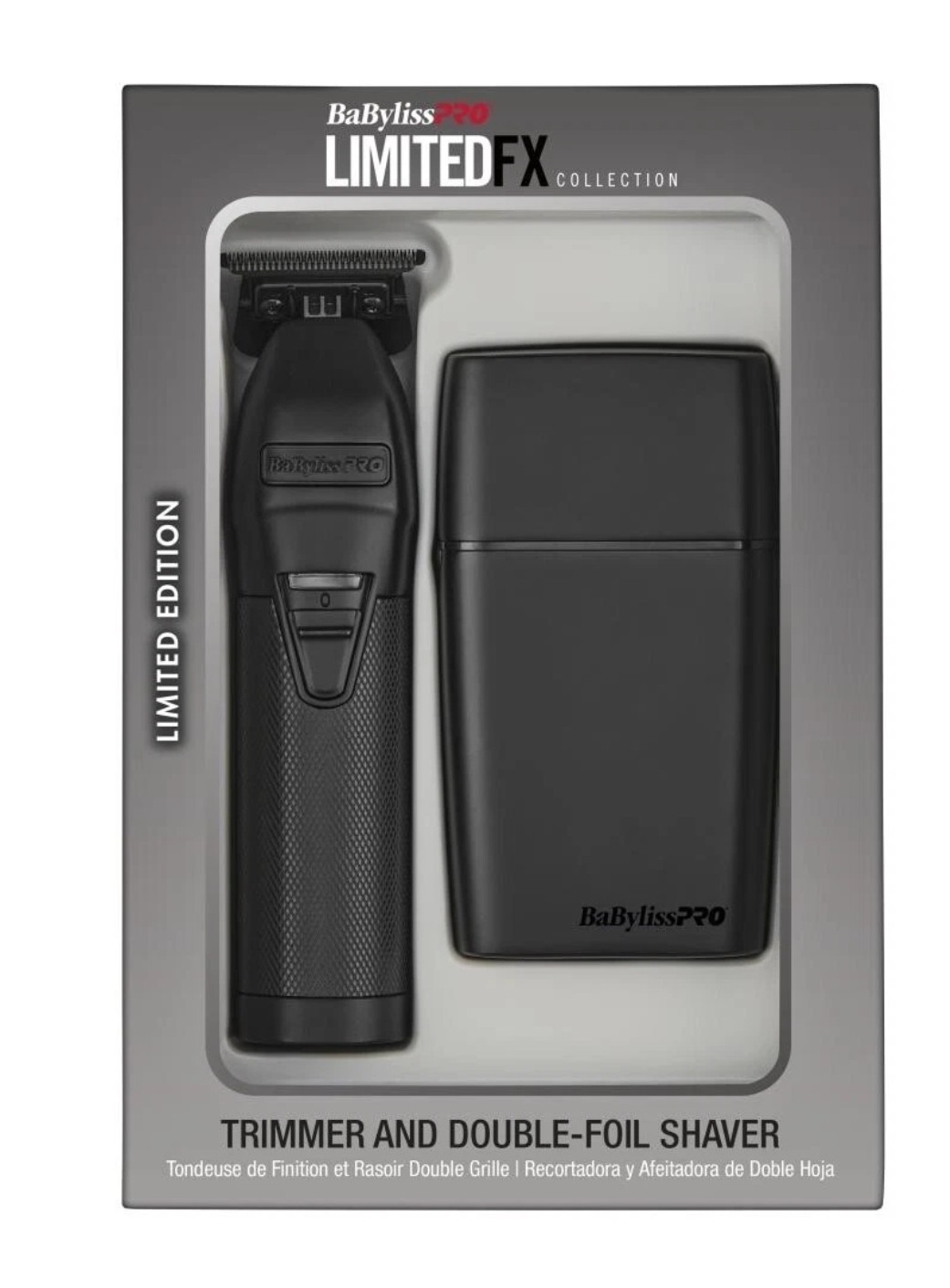 BaBylissPRO LimitedFX Collection Trimmer & Shaver Set Matte Black | FXDUOFS2TMB