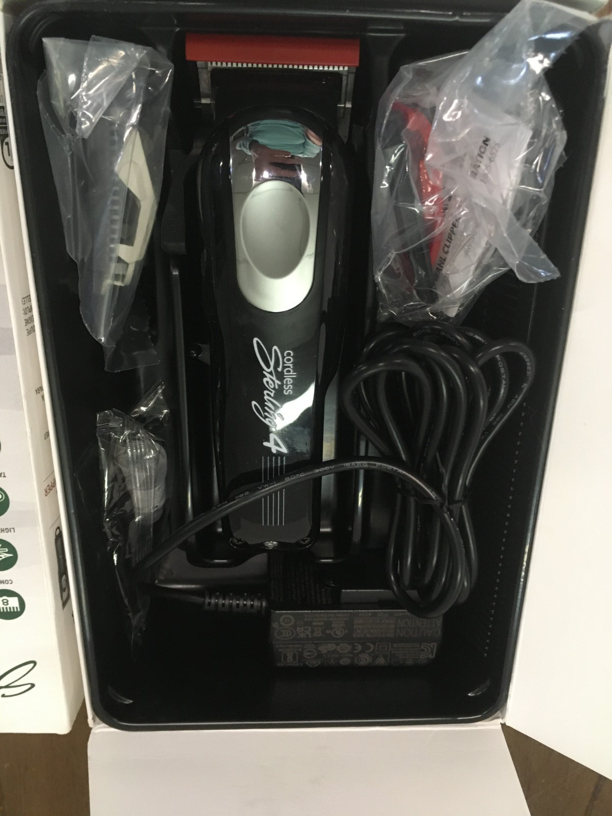NEW Wahl Sterling 4 Cordless Clipper Black/Silver Lithium-Ion Rotary Motor