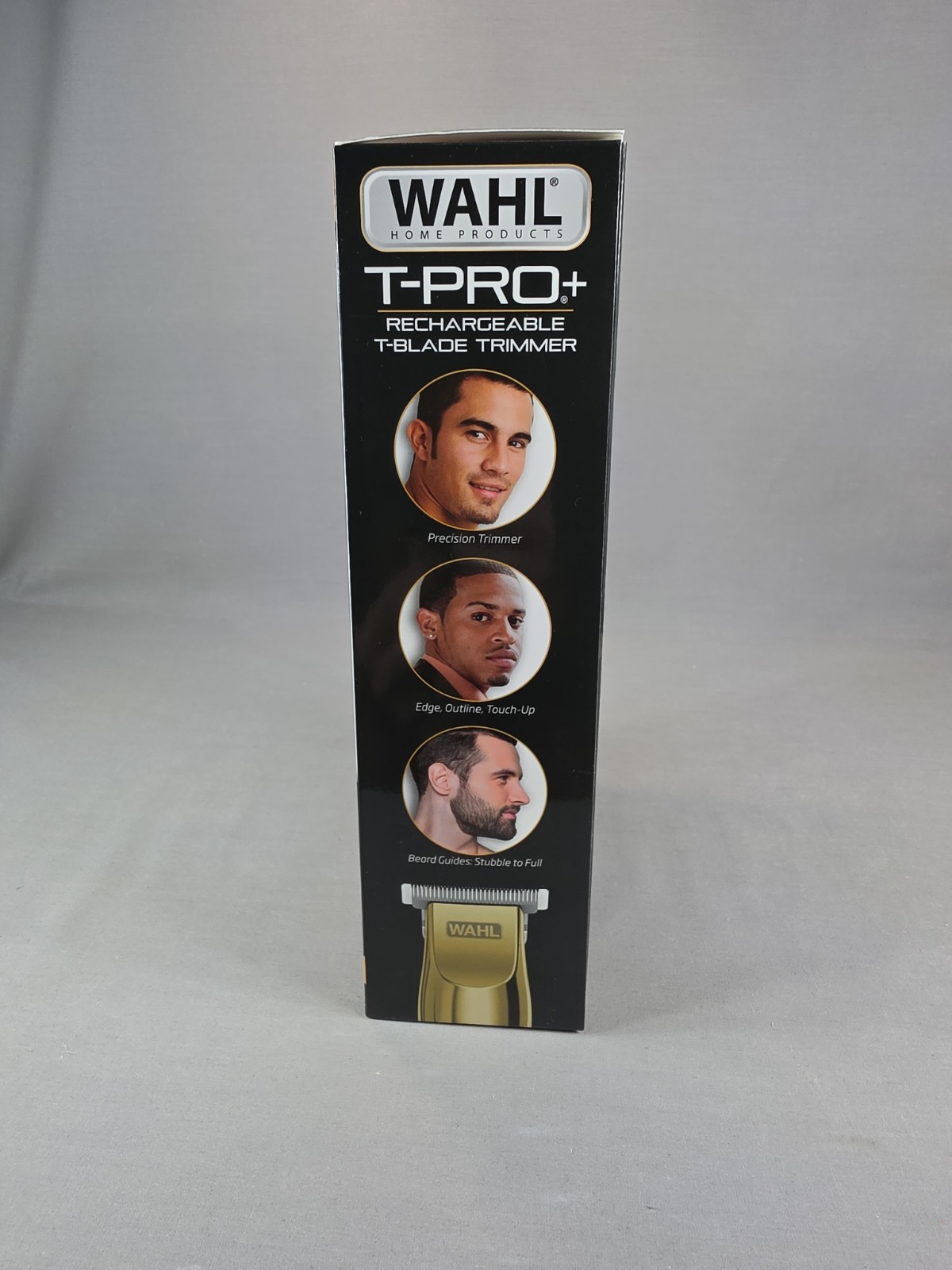 Wahl T-Pro Plus, USB Rechargeable Battery Trimmer, Gold with Rubber Grips – 3028