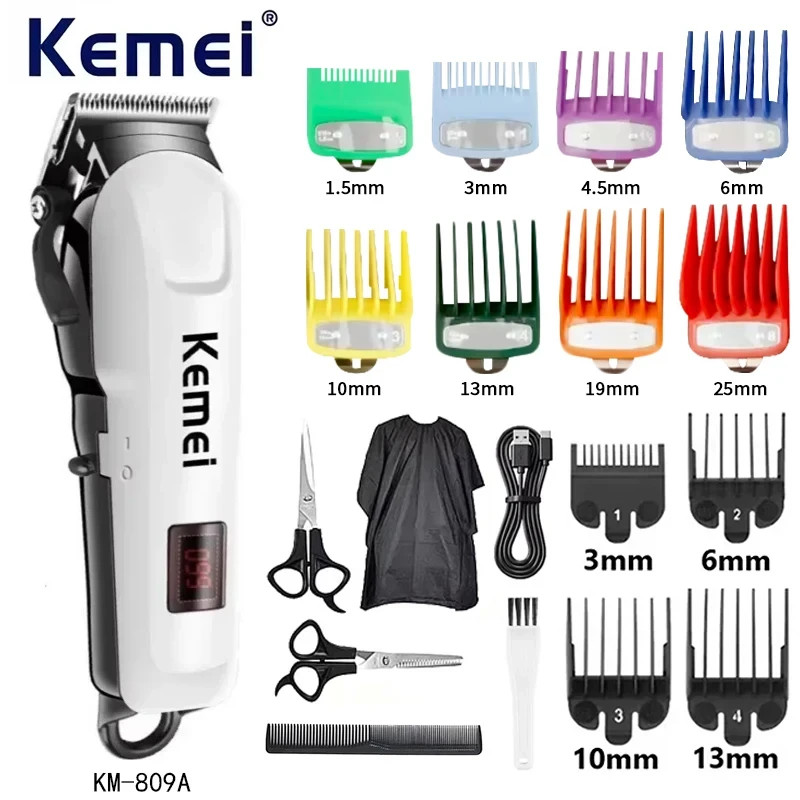 Kemei Hair Clipper Kit KM-2296 KM-2299 KM-1102 Professional Electric Trimmer Set