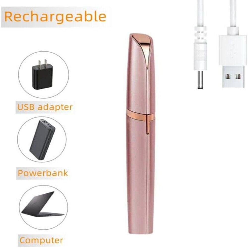 Electric Eyebrow Trimmer Flawless Brows Facial Hair Remover & Epilator for Women