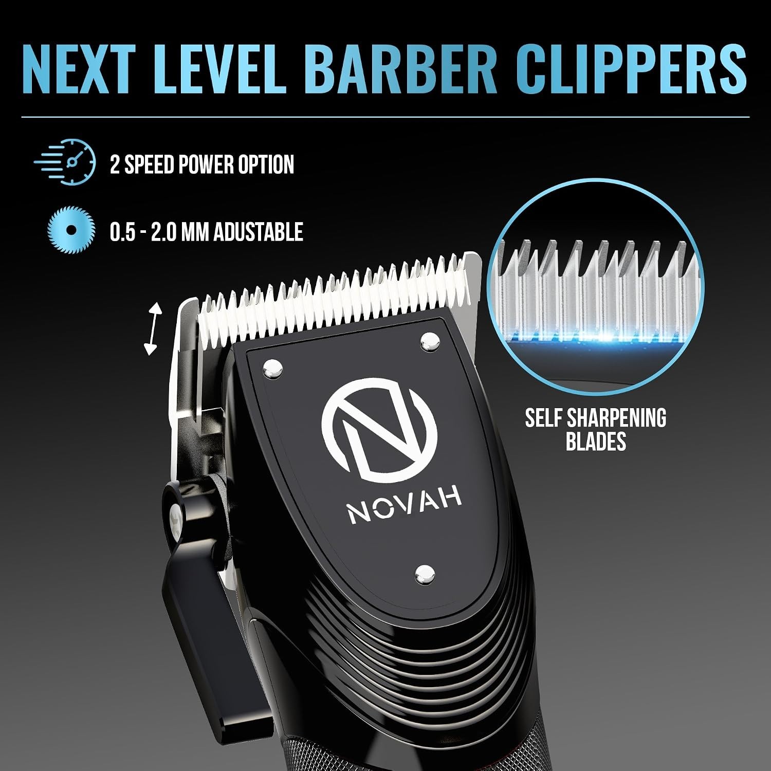 Novah Professional Men’s Hair Clippers Set