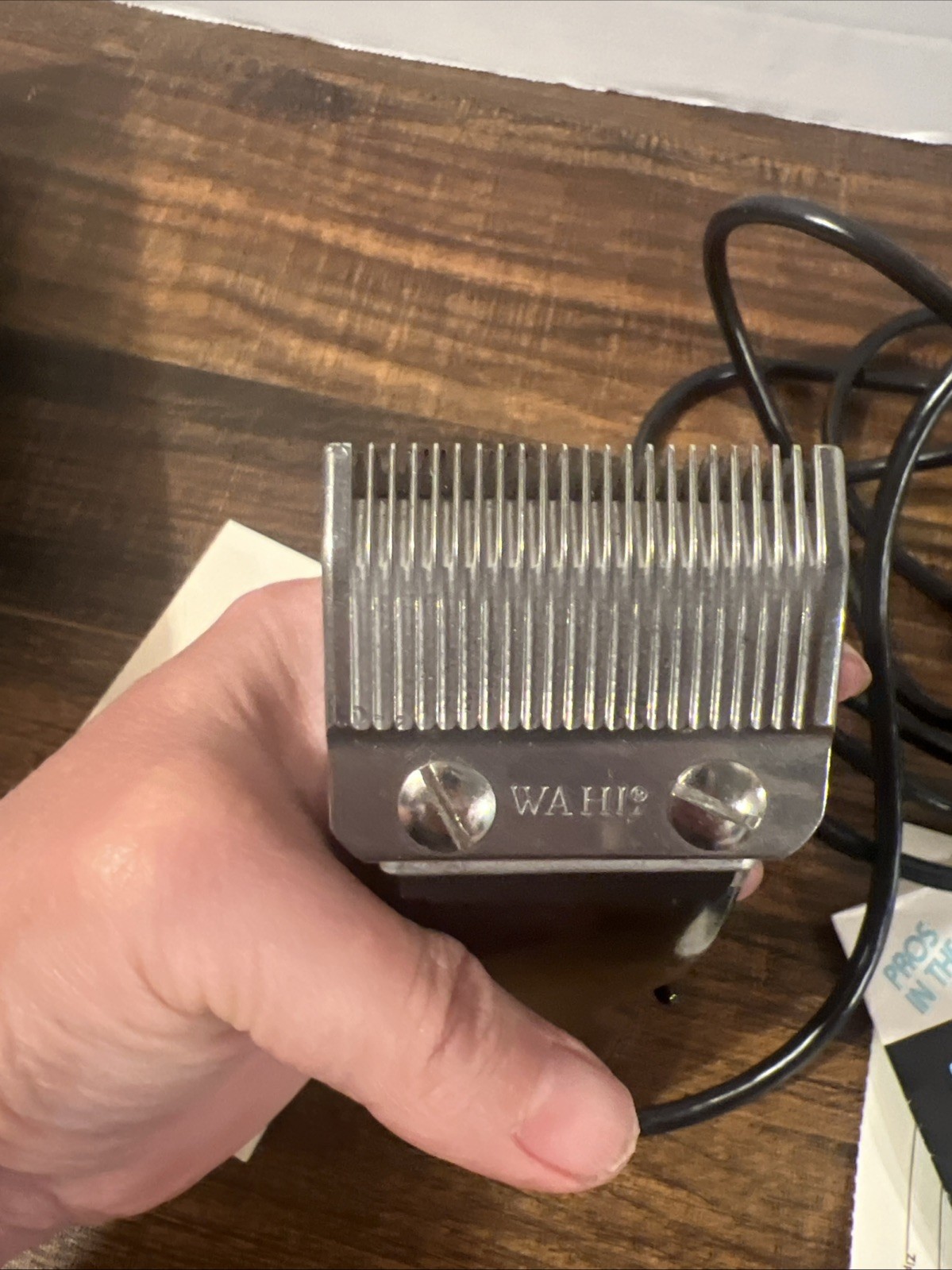 Wahl Designer Hair Clipper in black Small Taper 8200 Works