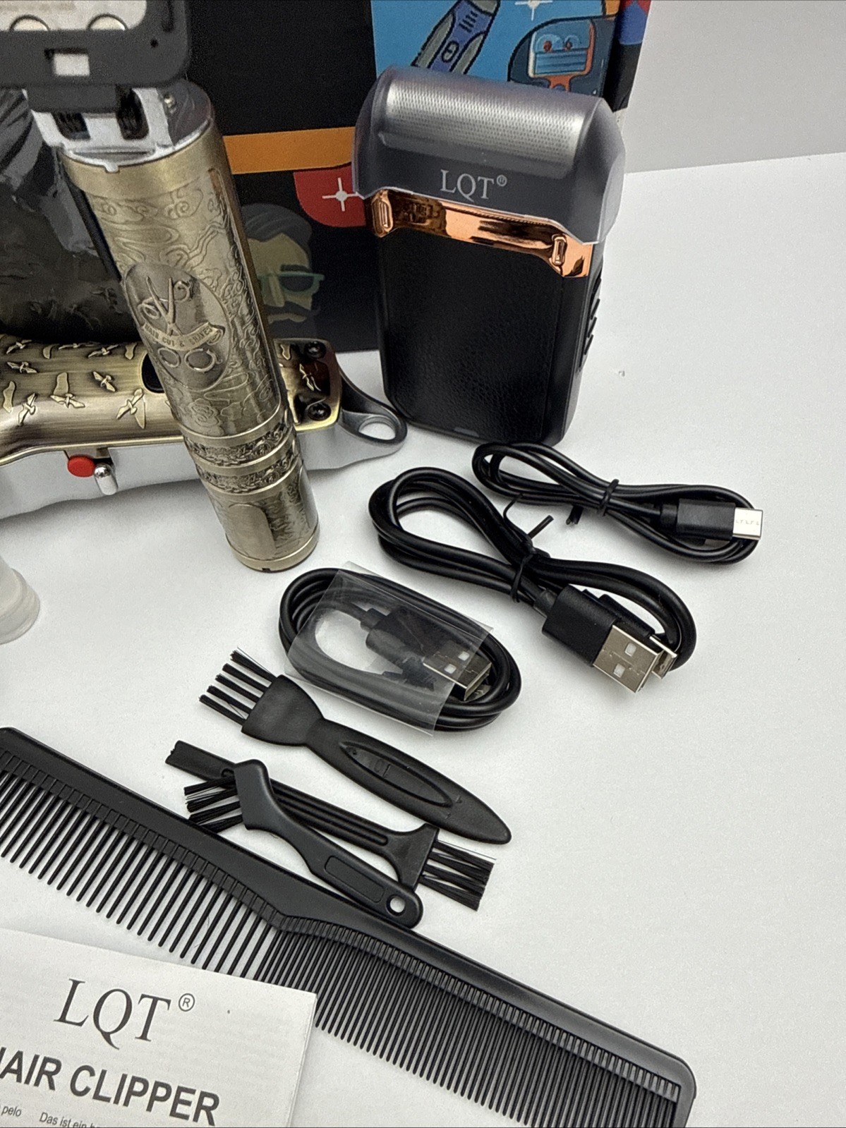 LQT Professional Hair Clippers for Men, Hair Trimmer Cordless Barber Clippers