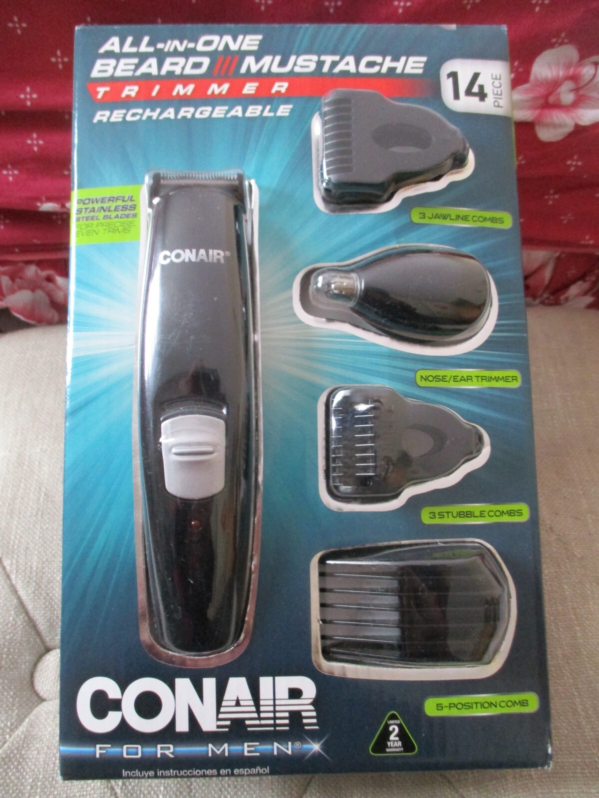 NEW 14 or 13 PC Conair All-In-1 Beard Mustache Hair Nose Ear Trimmer