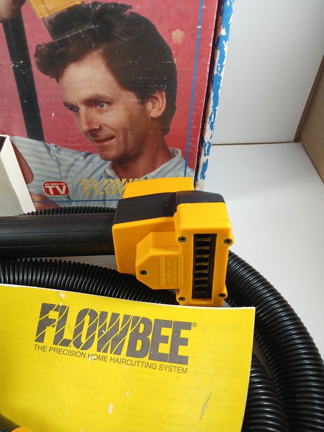Flowbee Home Haircutting System W/ Box, VHS, And Accessories Tested