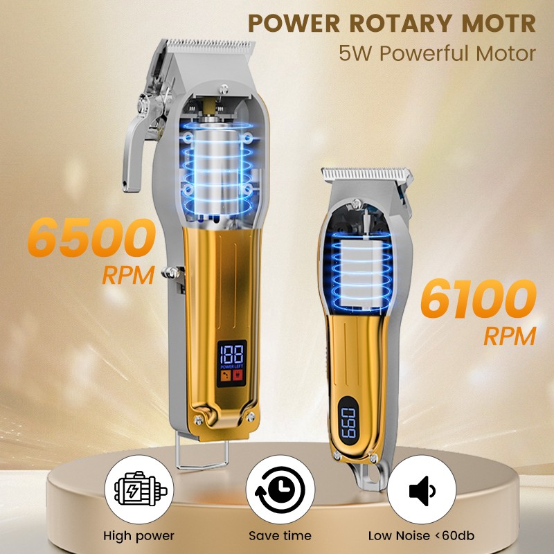 SEJOY Professional Hair Clippers & Trimmer Kit for Barber Mens Beard Haircut Set
