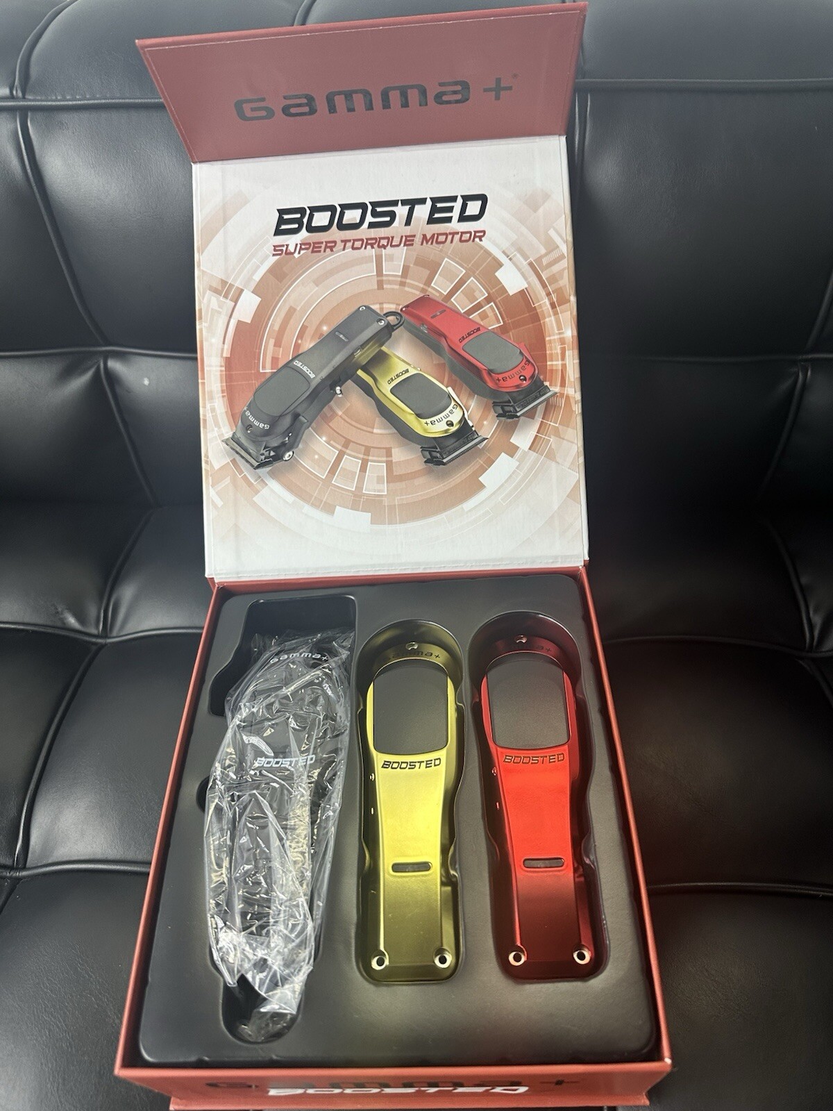 Gamma+ Boosted Clipper – Black Red Gold Super Torque Hair Clipper – BRAND NEW