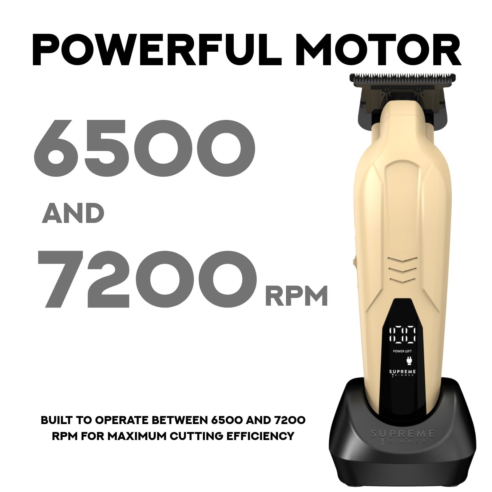 Supreme Trimmer Vader Lite ST3700 Professional Barber Trimmer – Ultra Sharp Z…