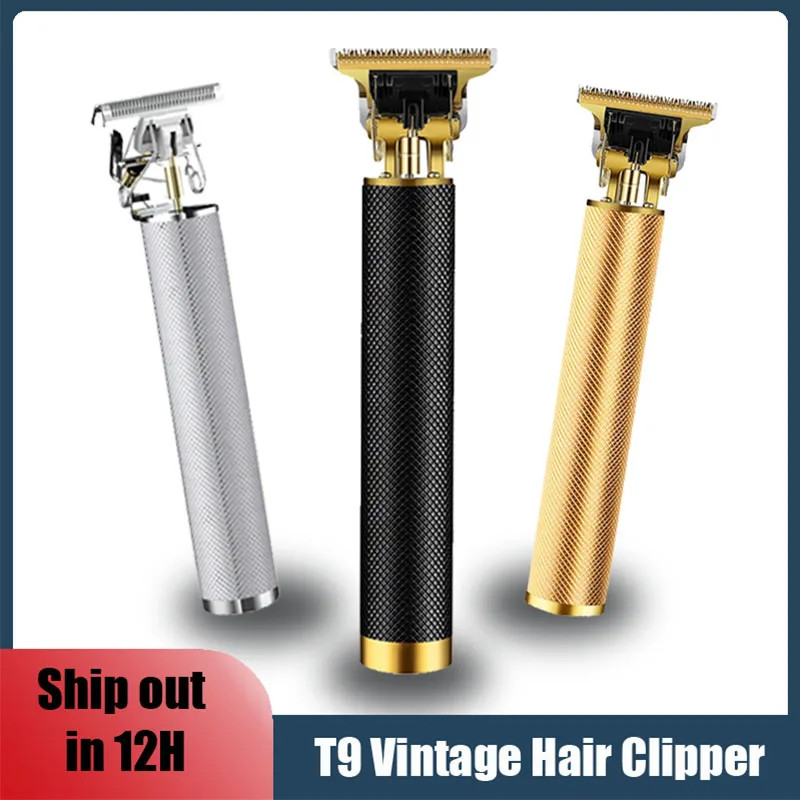 Electric Hair Cutting Machine Vintage T9 Clipper Hair Rechargeable Man Shaver Tr