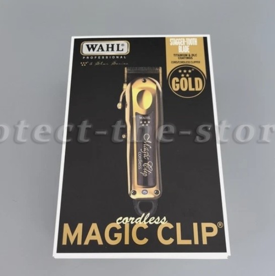 Wahl Professional 5-Star Gold Cordless Magic Clip Hair Clipper 8148-700 w/ Stand