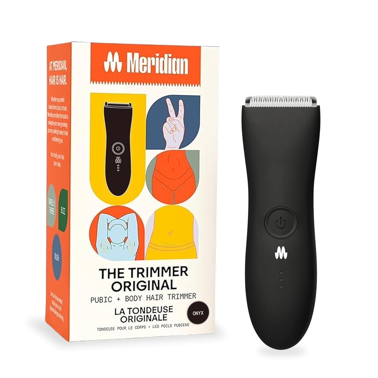 Versatile Waterproof Body Hair Trimmer for Men & Women | Onyx Ceramic Blades