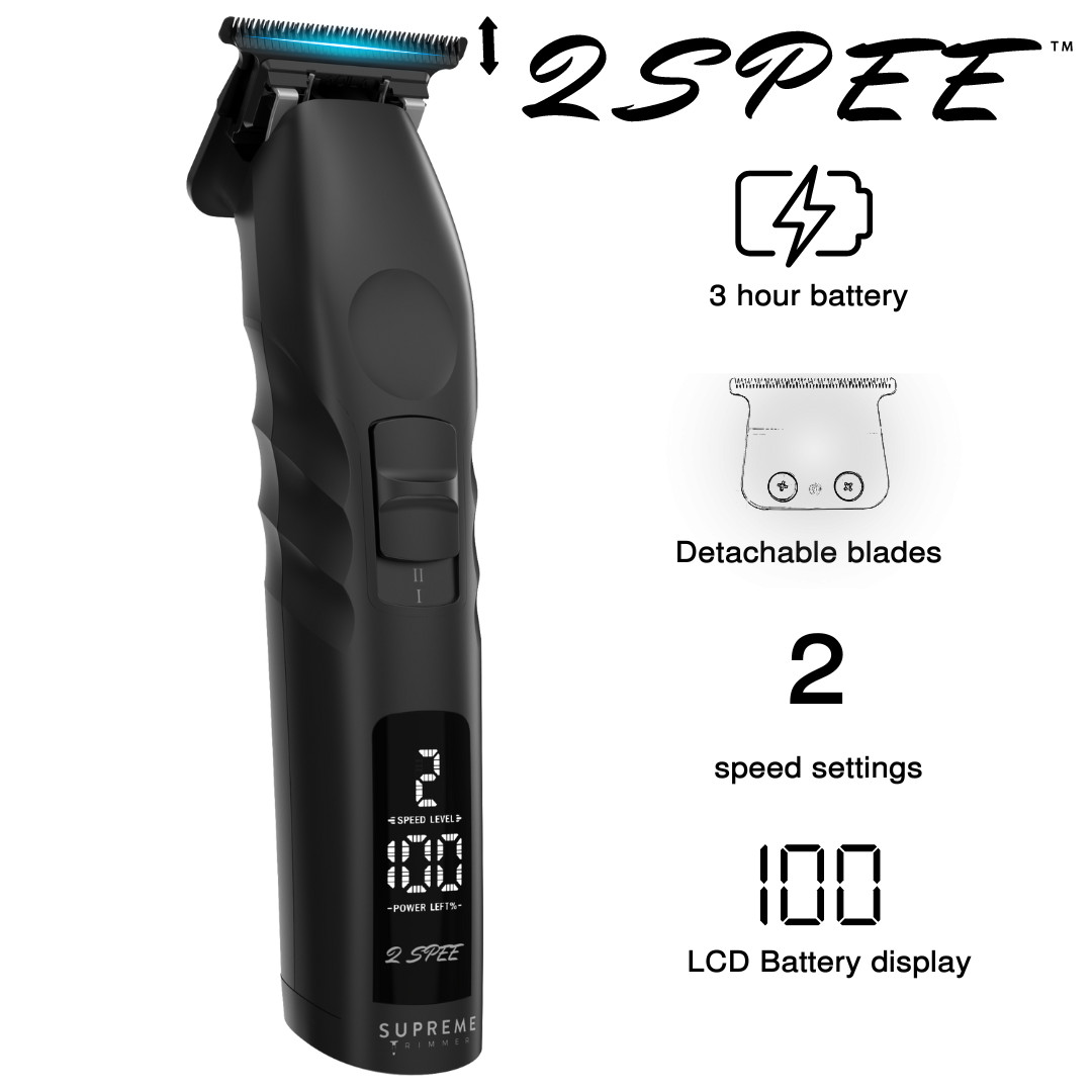 Supreme Trimmer 2Spee Hair Trimmer w/ Detachable Blade | ST622 – Recertified