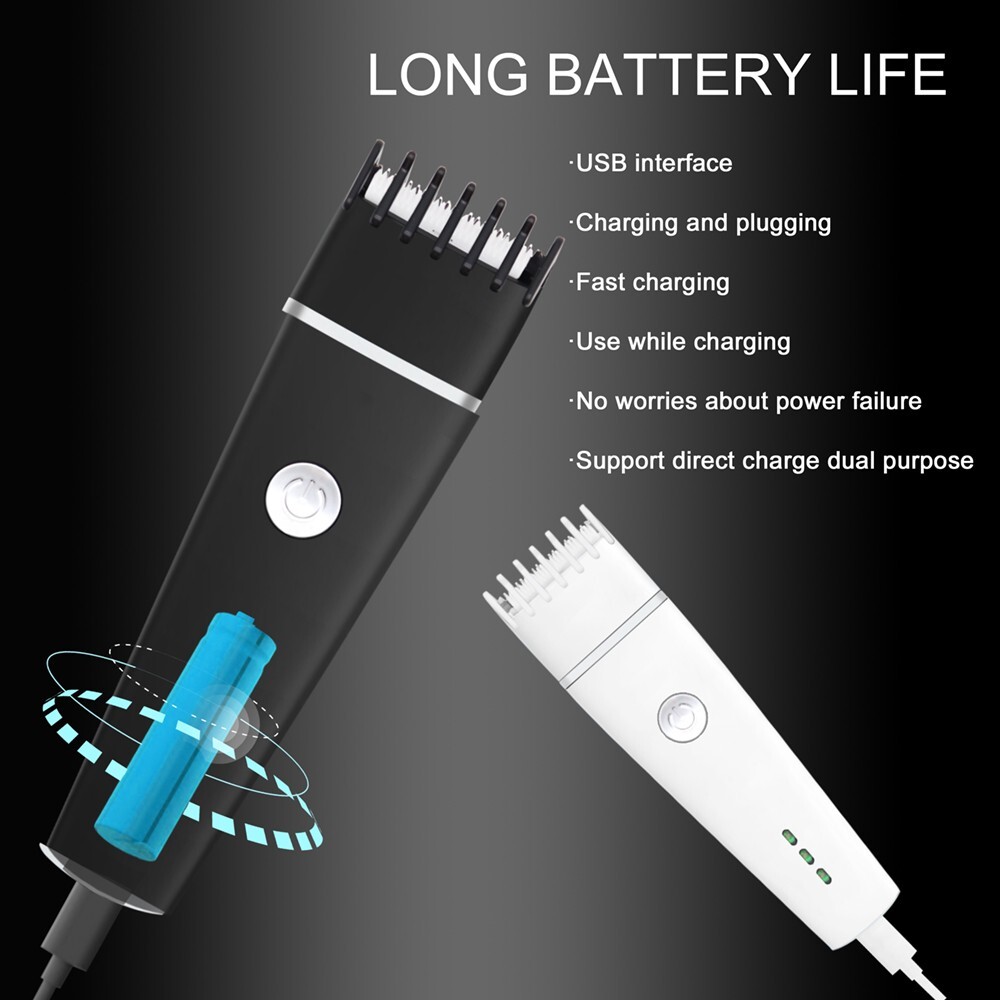 White/Hair Clippers Set for Men Home Barber Salon Hair Cutting Tool Rechargeable