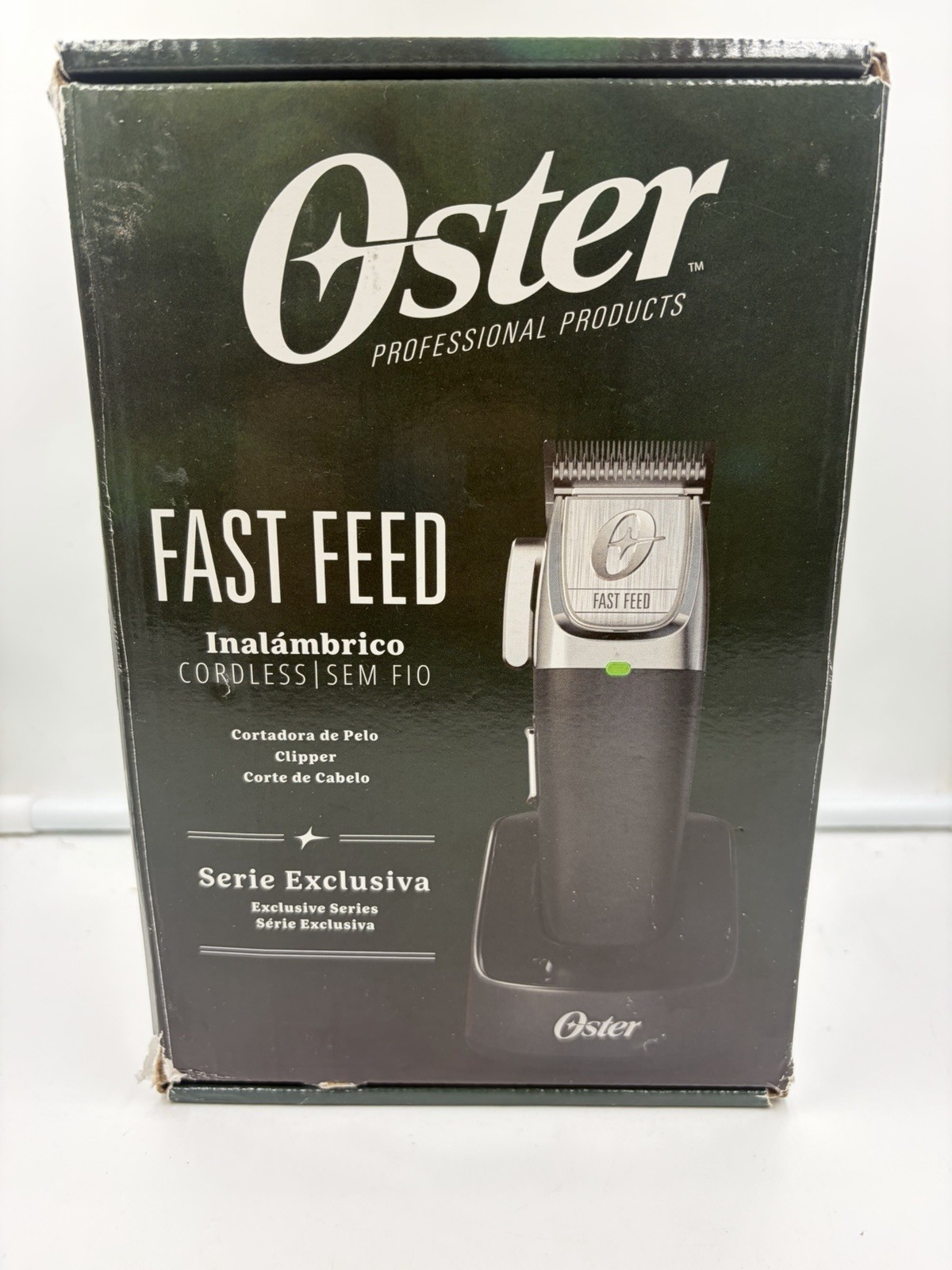 Oster Professional Fast Feed Cordless Clipper and trimmer Black/ silver set