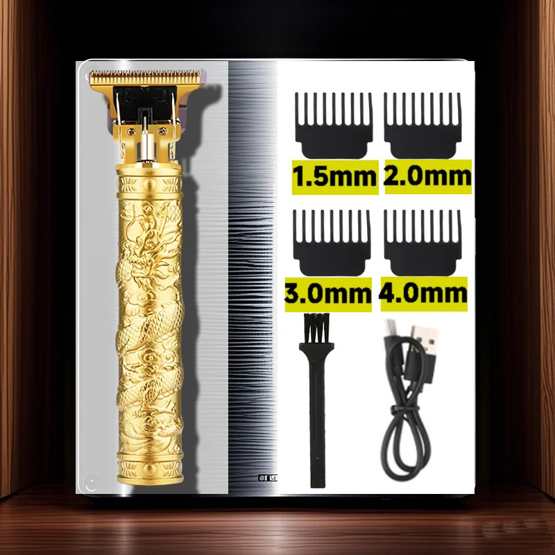 T9 Electric Vintage Shaver Barber Cordless Hair Cutting Machine USB Charging Hai