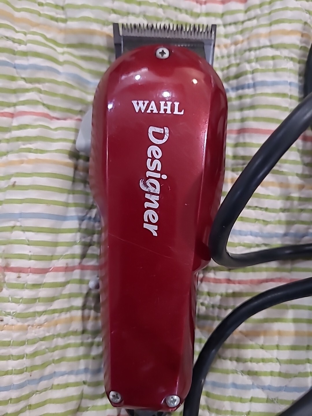 Wahl Model ST Professional Designer Red Electric Corded Clippers