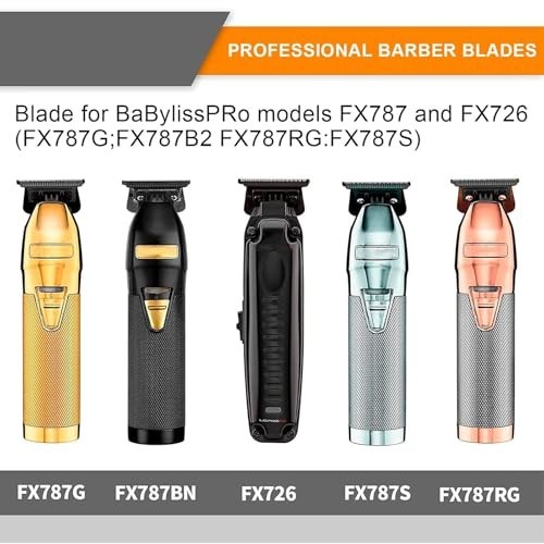 Replacement Trimmer Blades for BaByliss PRO FX787 & FX726 – DLC 2.0 Gold (1PC)