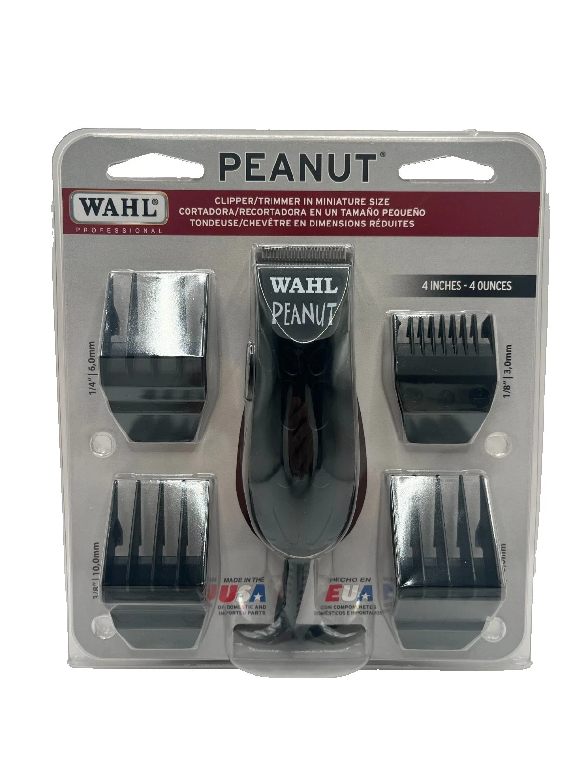 Wahl 8655-200 Peanut Clipper Trimmer Black Corded Trimmer Compact Size NEW