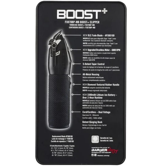 BABYLISS PRO MATTE BLACK BOOST+ CLIPPER #FX870BP-MB Fast Ship | Authorized Deal