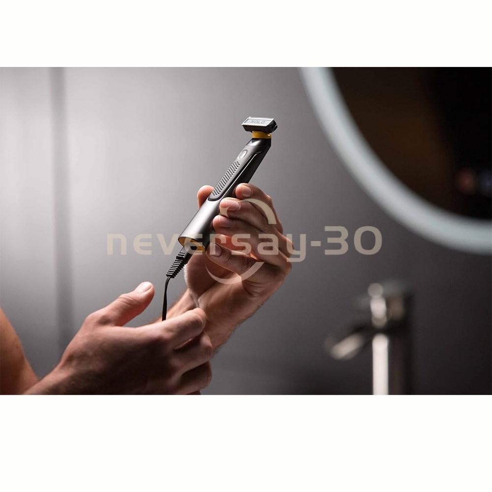 Rechargeable Beard & Body Razor that Trims, Edges, Shaves, and Grooms