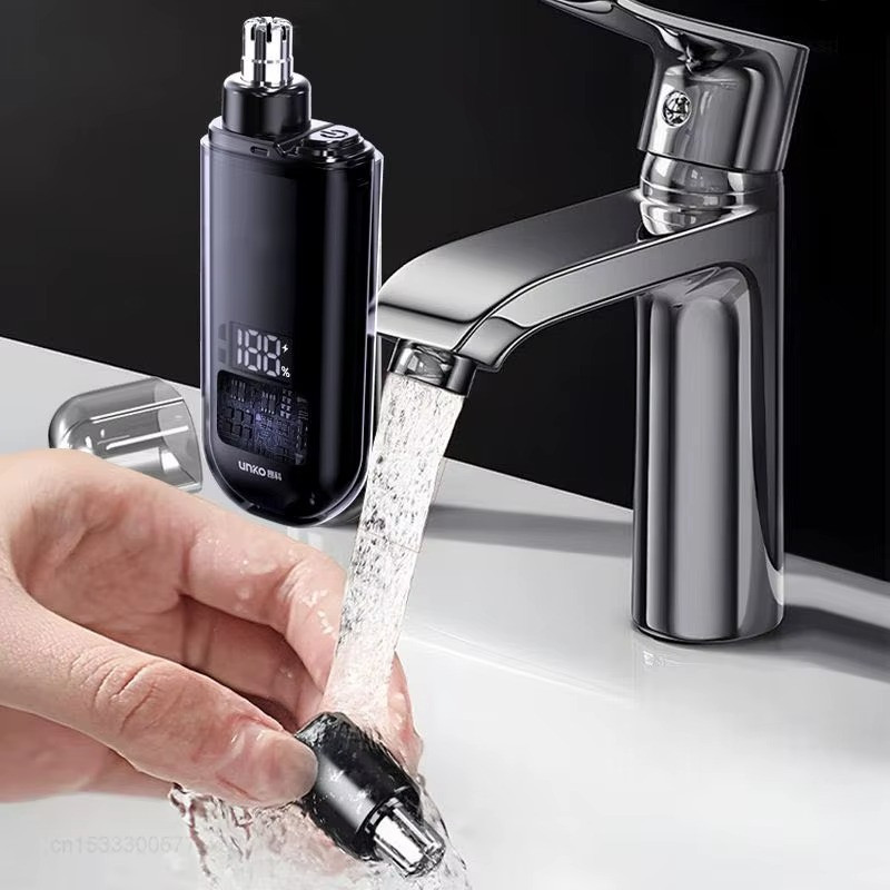 Portable USB-C Nose & Ear Hair Trimmer for Men Fast Charge