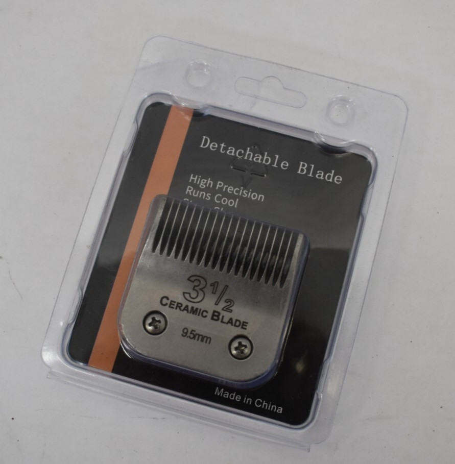Heavy Duty Detachable Clipper Blade 3-1/2 Stainless Steel 9.5mm Ceramic