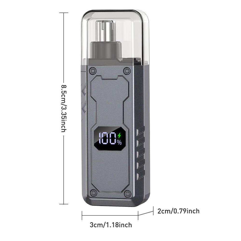 Ear and Nose Hair Trimmer with LED indicator USB Rechargeable Water Resistant