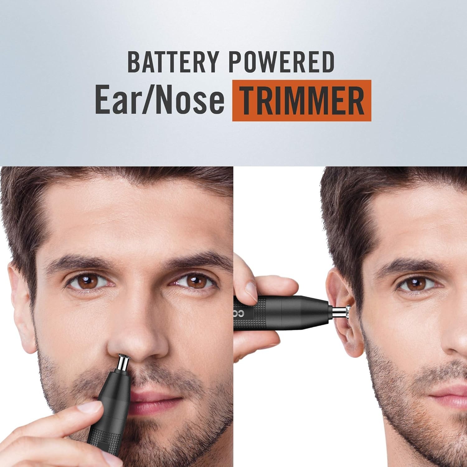 Men’s Nose Hair Trimmer for Nose Ear and Eyebrows Conair Patent 360 Bev