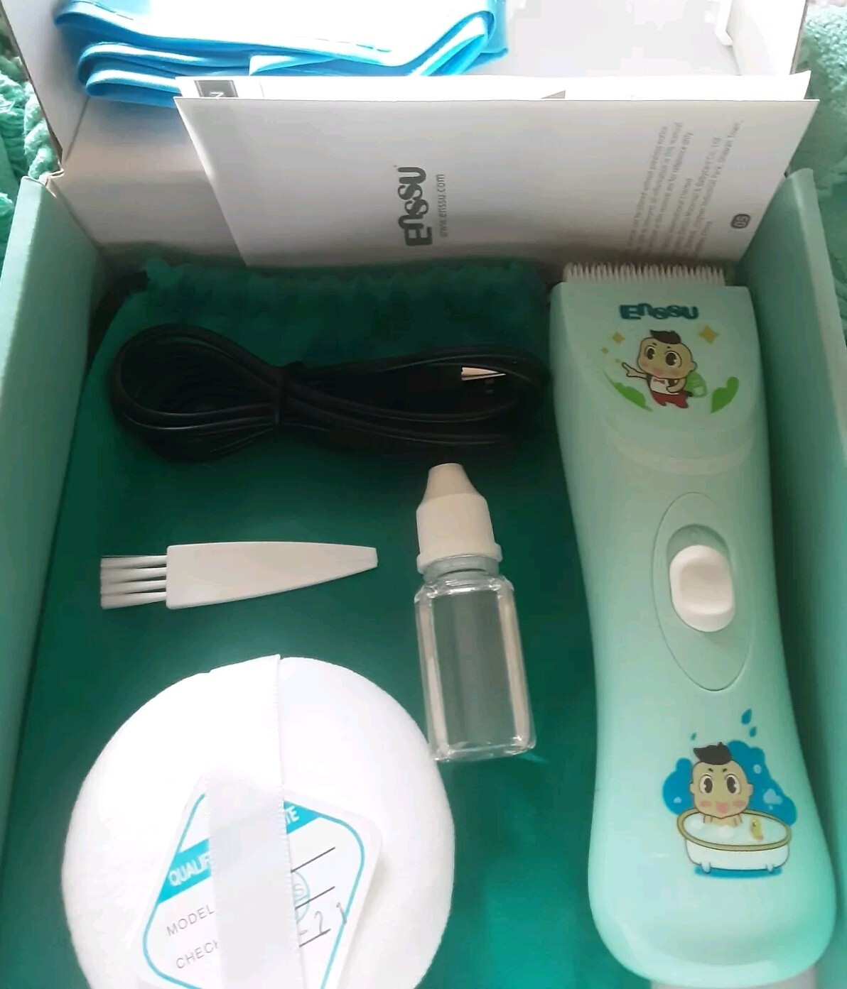 ENSSU Baby Hair Clippers, Lower Noise Haircut Trimmers for Children with Autism