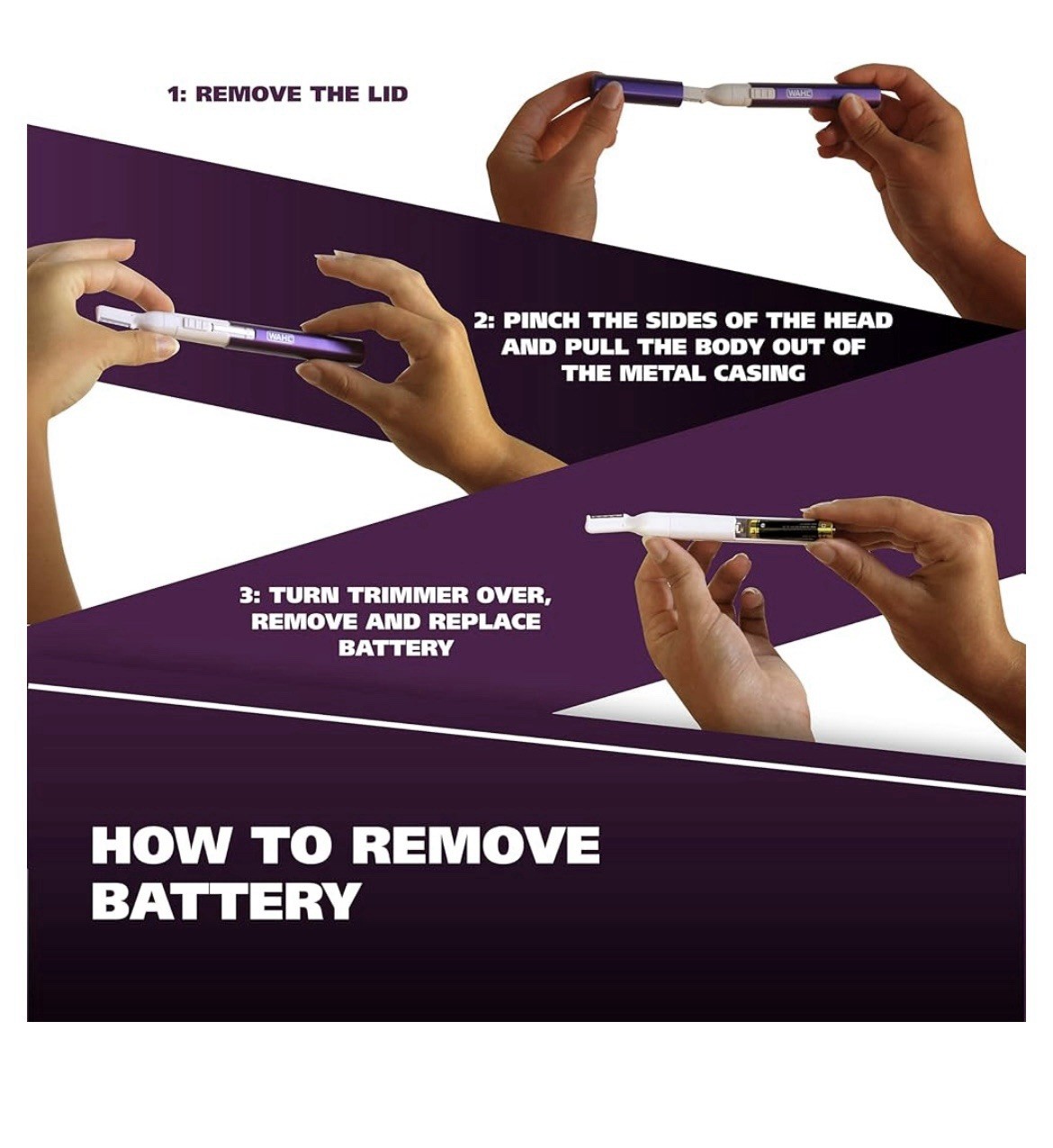Wahl Clean & Confident Detail Purple Trimmer 05640-100
