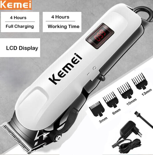 Kemei Professional Hair Clippers Trimmer Kit Men Cutting Machine Barber Salon US