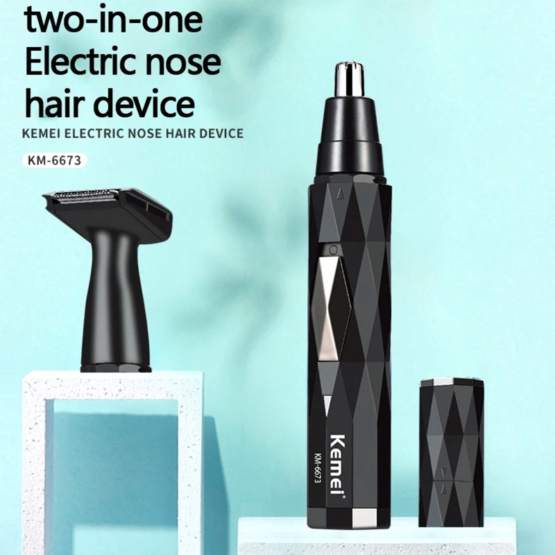 Ear and Nose Hair Trimmer with LED indicator USB Rechargeable Water Resistant