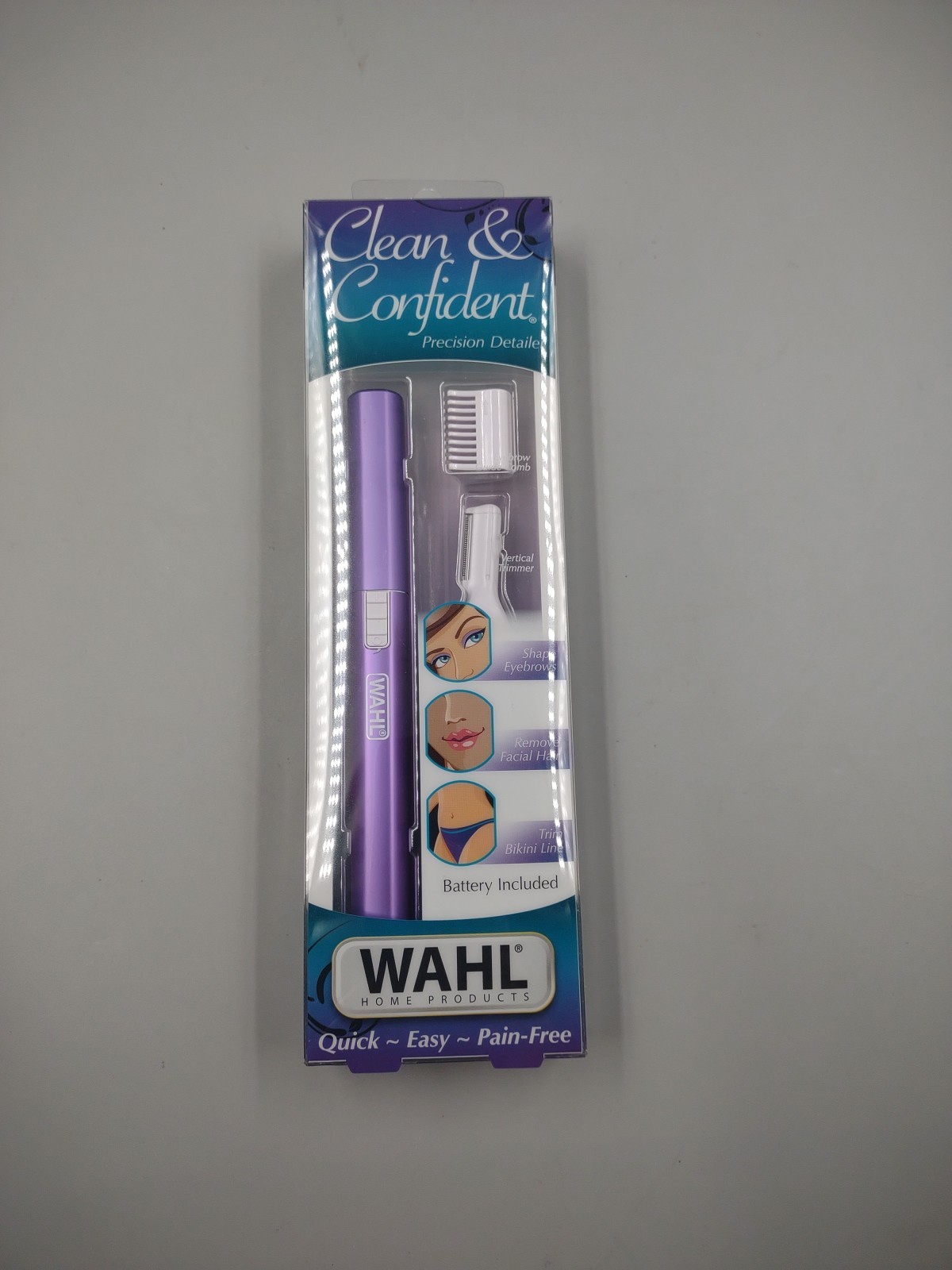 Wahl Clean & Confident Precision Detailer Trimmer ~ Purple ~ 5640-100