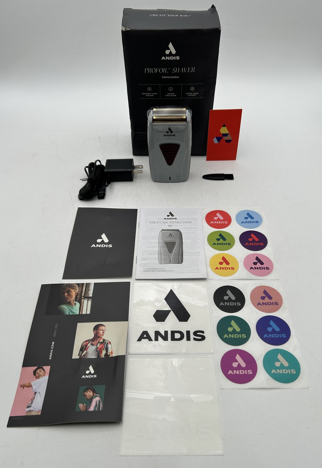 Andis TS-1 Pro Foil Lithium Titanium Shaver Gray