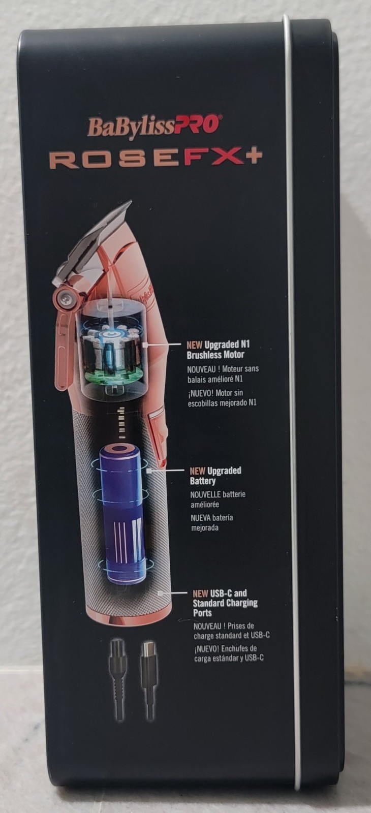 BABYLISSPRO ROSE FX+ ALL METAL LITHIUM CLIPPER FX870NRG – NEW