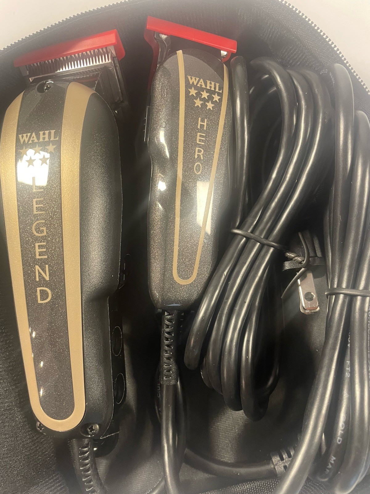 Wahl 8180 5-Star Barber Combo Legend Clipper and Hero Trimmer – Black/Gold